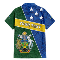 Personalised Solomon Islands Independence Day Family Matching Mermaid Dress and Hawaiian Shirt With Coat Of Arms LT05 - Polynesian Pride