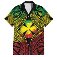 Personalised Wallis and Futuna Territory Day Family Matching Off Shoulder Maxi Dress and Hawaiian Shirt Polynesian Pattern Simple Style