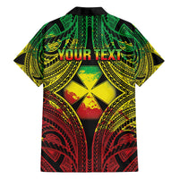 Personalised Wallis and Futuna Territory Day Family Matching Puletasi and Hawaiian Shirt Polynesian Pattern Simple Style