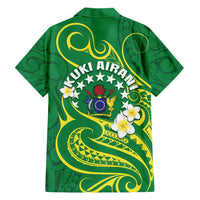 Cook Islands Happy Constitution Day Family Matching Short Sleeve Bodycon Dress and Hawaiian Shirt Pattern Tribal Art LT05 - Polynesian Pride