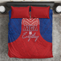 Aiga Samoa Bedding Set Aiga Is Everything LT05 Red - Polynesian Pride