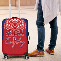 Aiga Samoa Luggage Cover Aiga Is Everything LT05 Red - Polynesian Pride