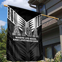 Samoa Aiga Garden Flag Samoan Tribal Pattern LT05 - Polynesian Pride