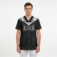 Samoa Aiga Scrub Top Samoan Tribal Pattern LT05 - Polynesian Pride
