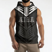 Samoa Aiga Sleeveless Hoodie Samoan Tribal Pattern LT05 - Polynesian Pride