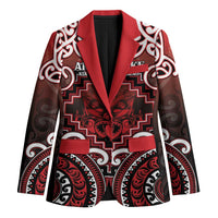 Personalised New Zealand Aotearoa Blazer Te Reo Maori Ake Ake Ake LT05 Unisex Red - Polynesian Pride