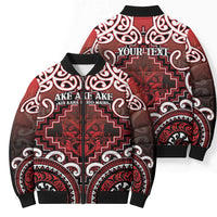 Personalised New Zealand Aotearoa Bomber Puffer Jacket Te Reo Maori Ake Ake Ake - Polynesian Pride