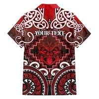 Personalised New Zealand Aotearoa Family Matching Off The Shoulder Long Sleeve Dress and Hawaiian Shirt Te Reo Maori Ake Ake Ake LT05 - Polynesian Pride