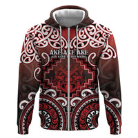 Personalised New Zealand Aotearoa Hoodie Te Reo Maori Ake Ake Ake - Polynesian Pride