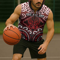 Personalised New Zealand Aotearoa Sleeveless Zip Hoodie Te Reo Maori Ake Ake Ake - Polynesian Pride