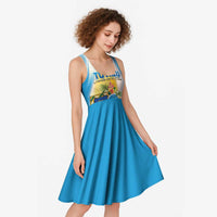 Personalised Tuvalu Independence Day Midi Dress Tuvalu Mo Te Atua - Polynesian Pride
