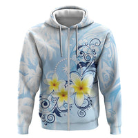 FSM Chuuk Constitution Day Hoodie Polynesian Curves Plumeria - Polynesian Pride