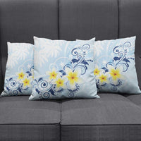 FSM Chuuk Constitution Day Pillow Cover Polynesian Curves Plumeria - Polynesian Pride