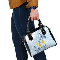 FSM Chuuk Constitution Day Shoulder Handbag Polynesian Curves Plumeria - Polynesian Pride