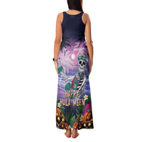 Happy Hulaween Family Matching Tank Maxi Dress and Hawaiian Shirt Mahaloween Skeleton Dancing LT05 - Polynesian Pride