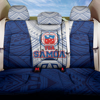 Samoa Rugby Back Car Seat Cover 2023 Pacific Championships Polynesian Pattern
