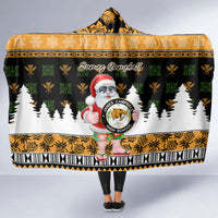 Custom Hawaii James Campbell High School Christmas Hooded Blanket Tropical Santa Claus LT05 - Polynesian Pride