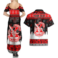 Custom Hawaii Kalani High School Christmas Couples Matching Summer Maxi Dress and Hawaiian Shirt Tropical Santa Claus LT05 - Polynesian Pride