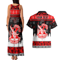 Custom Hawaii Kalani High School Christmas Couples Matching Tank Maxi Dress and Hawaiian Shirt Tropical Santa Claus LT05 - Polynesian Pride