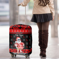 Custom Hawaii Kalani High School Christmas Luggage Cover Tropical Santa Claus LT05 - Polynesian Pride