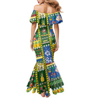 Solomon Islands Christmas Family Matching Mermaid Dress and Hawaiian Shirt Festive Beach Vibes LT05 - Polynesian Pride