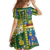 Solomon Islands Christmas Family Matching Off Shoulder Maxi Dress and Hawaiian Shirt Festive Beach Vibes LT05 - Polynesian Pride