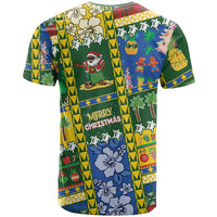 Solomon Islands Christmas T Shirt Festive Beach Vibes - Polynesian Pride