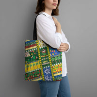 Solomon Islands Christmas Tote Bag Festive Beach Vibes - Polynesian Pride
