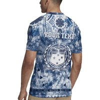 Samoa 685 Rugby Jersey Polynesian Pattern Tie Dye Style