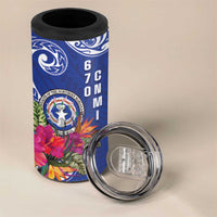 Hafa Adai Northern Mariana Islands 4 in 1 Can Cooler Tumbler Polynesian Tribal Pattern LT05 - Polynesian Pride