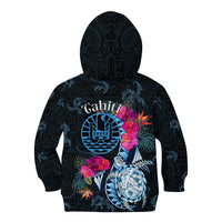 Tahiti Ia Orana Kid Hoodie Polynesian Turtle With Coat Of Arms LT05 - Polynesian Pride