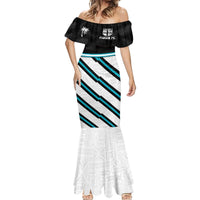 Custom Fiji Rugby Mermaid Dress Fijian 7s With Tapa Pattern LT05 - Polynesian Pride