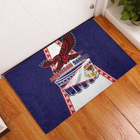 American Samoa Flag Day Rubber Doormat Flag Style