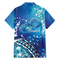 Polynesia Autism Awareness Family Matching Summer Maxi Dress and Hawaiian Shirt Be In Awe Of My 'Tism LT05 - Polynesian Pride