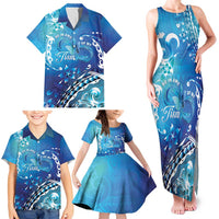 Polynesia Autism Awareness Family Matching Tank Maxi Dress and Hawaiian Shirt Be In Awe Of My 'Tism LT05 - Polynesian Pride