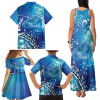 Polynesia Autism Awareness Family Matching Tank Maxi Dress and Hawaiian Shirt Be In Awe Of My 'Tism LT05 - Polynesian Pride