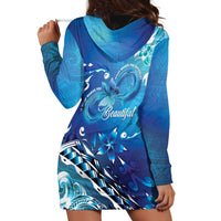 Polynesia Autism Awareness Hoodie Dress Be In Awe Of My 'Tism