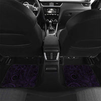Personalised Lupus Warrior Car Mats Never Give Up Polynesian Style