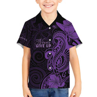 Personalised Lupus Warrior Family Matching Off Shoulder Short Dress and Hawaiian Shirt Never Give Up Polynesian Style