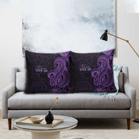 Lupus Warrior Pillow Cover Never Give Up Polynesian Style