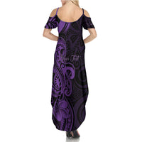 Personalised Lupus Warrior Summer Maxi Dress Never Give Up Polynesian Style