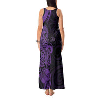 Personalised Lupus Warrior Tank Maxi Dress Never Give Up Polynesian Style