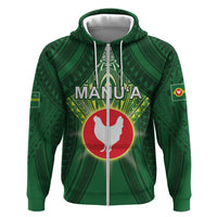 Personalized American Samoa Manu'a Cession Day Zip Hoodie With Polynesian Pattern