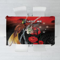 Papua New Guinea Remembrance Day Tablecloth Lest We Forget