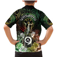 Vanuatu Happy Assumption Day Family Matching Mermaid Dress and Hawaiian Shirt