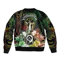 Vanuatu Happy Assumption Day Sleeve Zip Bomber Jacket