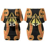 Personalised New Zealand Te Tairawhiti Couples Matching Off Shoulder Short Dress and Hawaiian Shirt Maori Koru Pattern LT05 - Polynesian Pride
