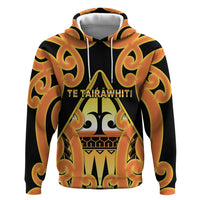 Personalised New Zealand Te Tairawhiti Zip Hoodie Maori Koru Pattern LT05 Pullover Hoodie Orange - Polynesian Pride