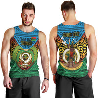Personalized Vanuatu Torba Province Men Tank Top Vanuatuan Coat Of Arms Polynesian Pattern LT05 - Polynesian Pride