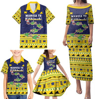 Tokelau Christmas Family Matching Puletasi and Hawaiian Shirt Tokelauan Turtle Santa Sleigh LT05 - Polynesian Pride